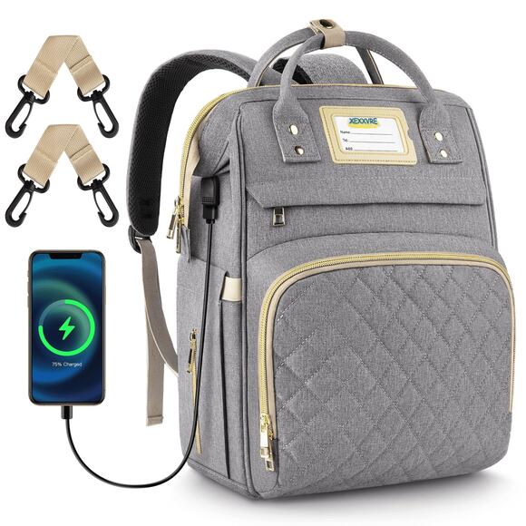 GPED Multifunctional Waterproof Baby Diaper Bag Travel Backpack - Picture 1 of 8